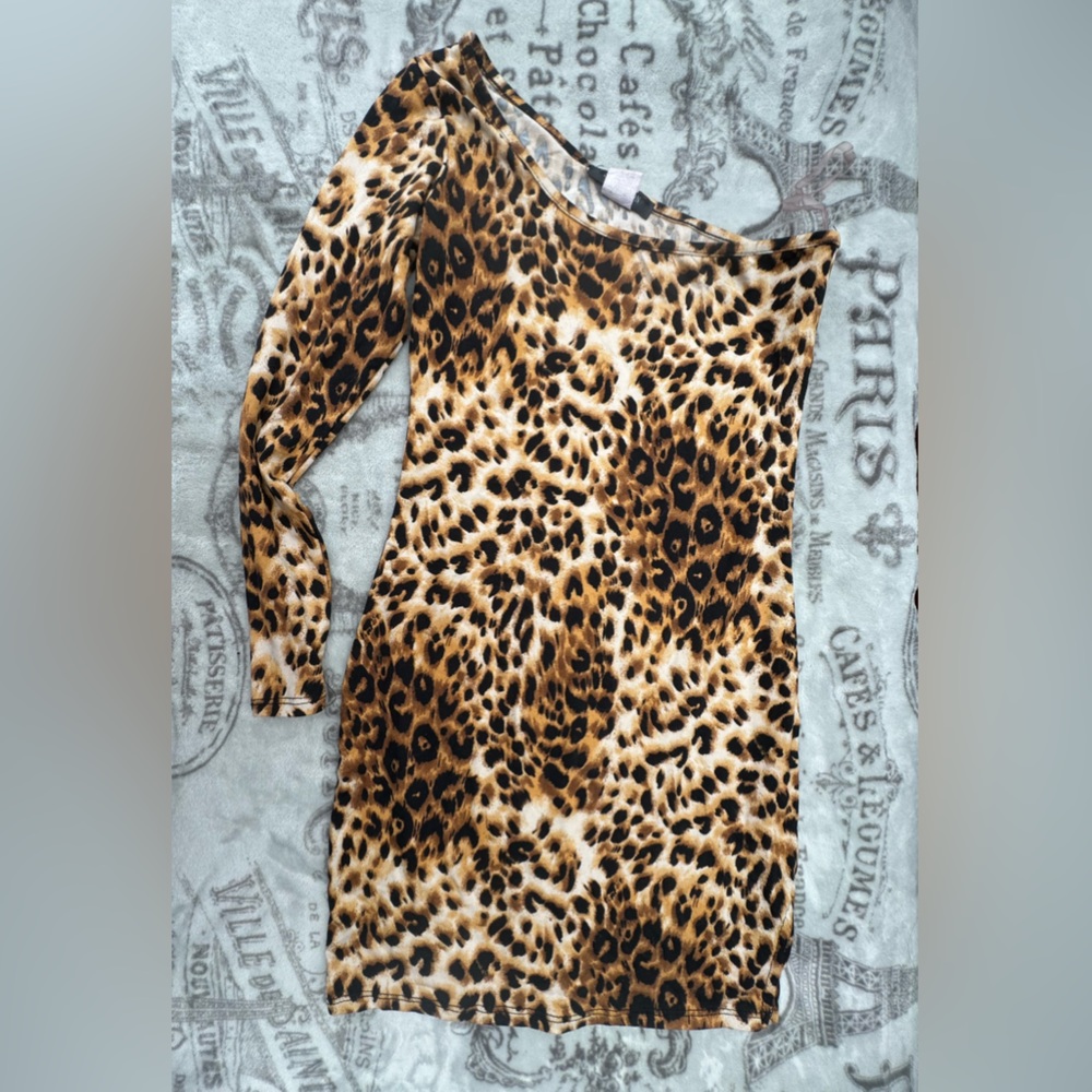 Leopard Print Mini Dress